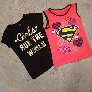 Girl Power T Shirt Bundle Girls Sz.M 7/8